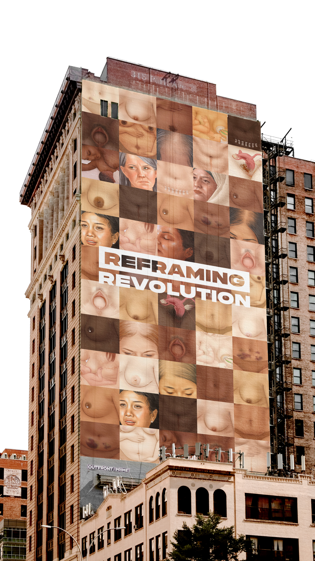 Reframing Revolution women's health illustration collection mockup